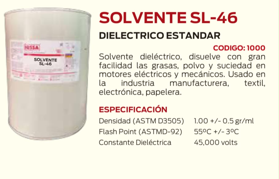 Solvente Desengrasante Dieléctrico